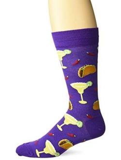 Men's Food and Booze Novelty Casual Crew Socks