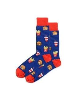 Men's Food and Booze Novelty Casual Crew Socks