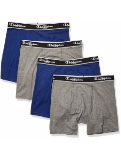 Men's Blend Solid Elite X-Temp Boxer Briefs 4-Pack