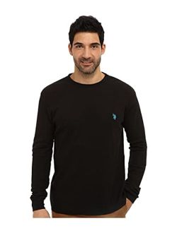 Men's Long Sleeve Crew Neck Solid Thermal Shirt