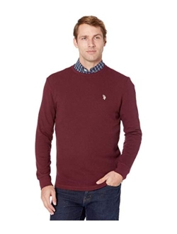 Men's Long Sleeve Crew Neck Solid Thermal Shirt