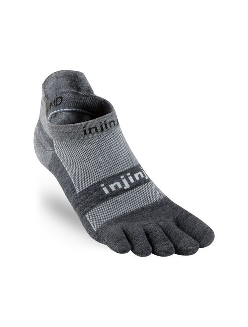 Injinji Men's Run Lightweight No Show Wool Toesocks