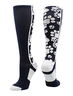 MadSportsStuff Crazy Socks with Paws Over The Calf (Multiple Colors)