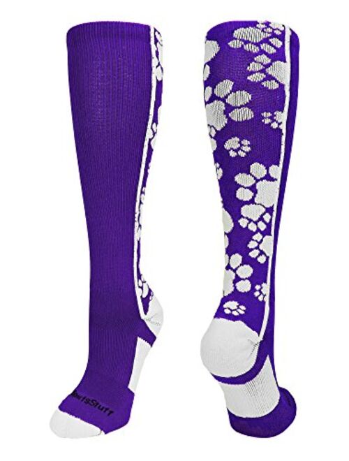 MadSportsStuff Crazy Socks with Paws Over The Calf (Multiple Colors)