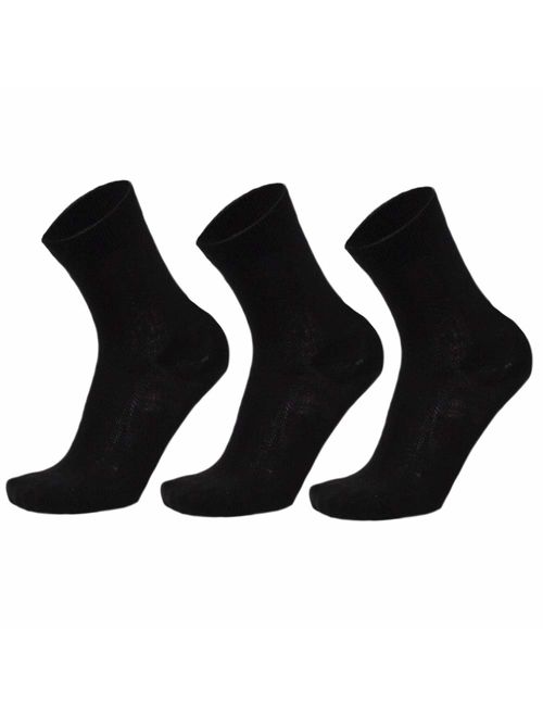 Merino Wool Dress Socks for Men & Women, Premium Quality, Breathable, Classic Style 3 Pack