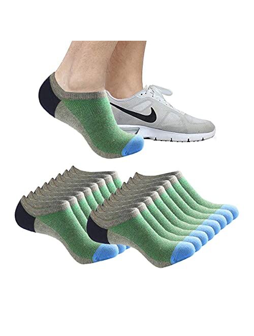 No Show Socks Ankle Low Cut Socks for Mens, Non Slip, 8 Pairs 16 Pairs