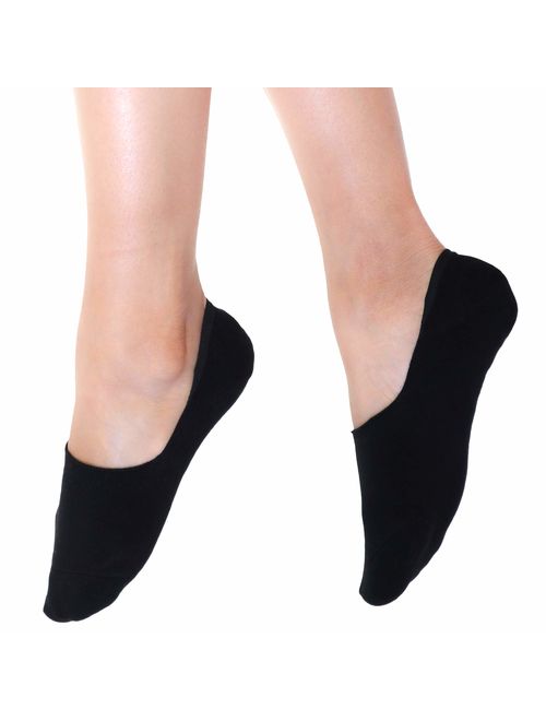 Angelina Assorted Cotton No-Show Liner Socks