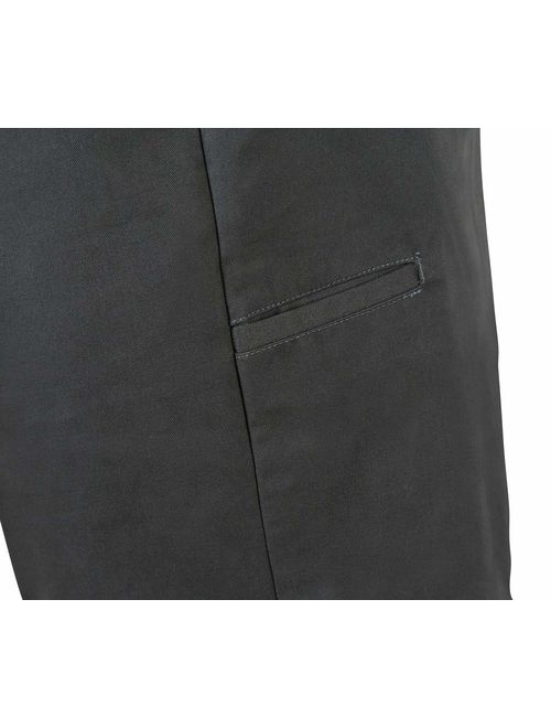 AKA Wrinkle Free Men's Full Elastic Waist Twill Casual Pant