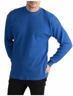 Men's Cotton Solid Heavyweight Cotton Long Sleeve Thermal Top