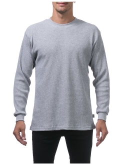 Men's Cotton Solid Heavyweight Cotton Long Sleeve Thermal Top