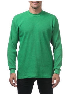 Men's Cotton Solid Heavyweight Cotton Long Sleeve Thermal Top