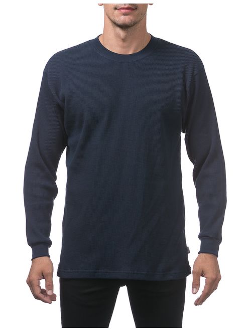 Pro Club Men's Cotton Solid Heavyweight Cotton Long Sleeve Thermal Top