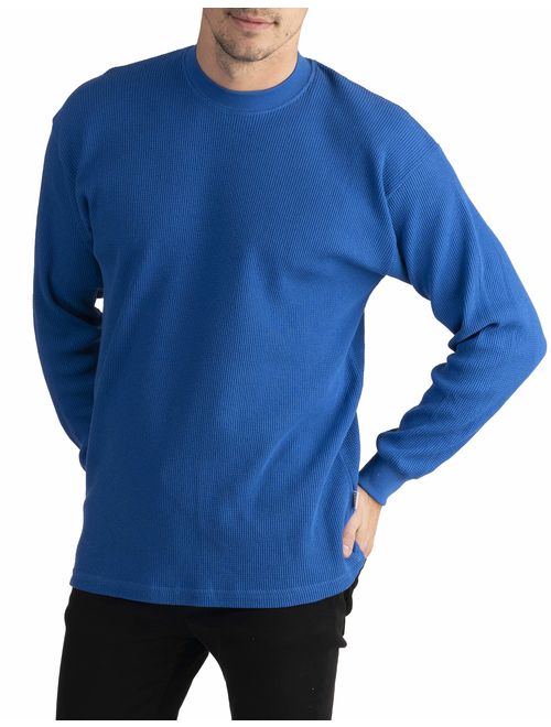 Pro Club Men's Cotton Solid Heavyweight Cotton Long Sleeve Thermal Top