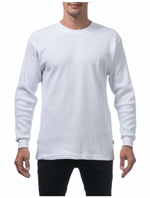 Pro Club Men's Cotton Solid Heavyweight Cotton Long Sleeve Thermal Top