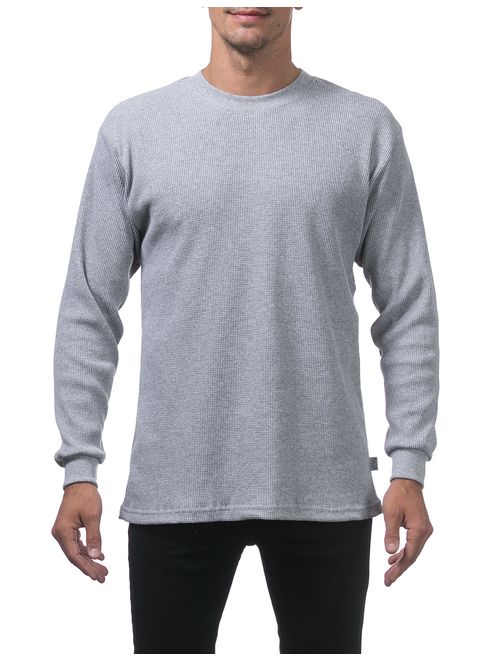 Pro Club Men's Cotton Solid Heavyweight Cotton Long Sleeve Thermal Top