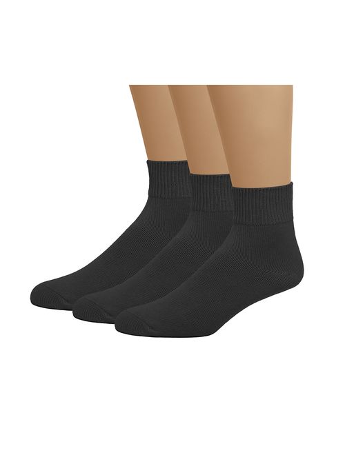 Buy Classic Men's Diabetic Non-Binding Ankle Socks 3-Pack (Big and Tall ...