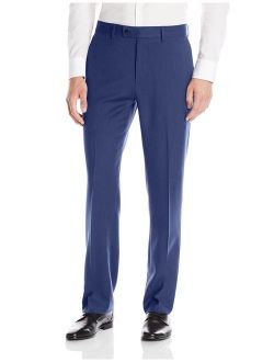 Buy Louis Raphael ROSSO Men's Flat Front Easy Care Dress Pant with Hidden  Flex Waistband online