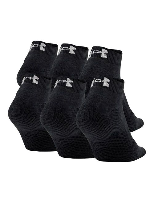 Under Armour Adult Charged Cotton 2.0 Low Cut Socks, 6-Pairs