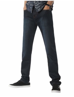 Demon&Hunter 801 Series Men's Fleece Lined Straight Leg Jeans DH8001