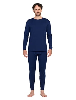 Men's 100% Merino Wool Thermal Underwear Long John Set Lightweight Base Layer Top and Bottom M31