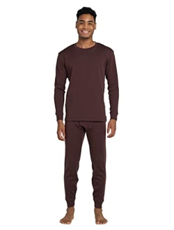 Men's 100% Merino Wool Thermal Underwear Long John Set Lightweight Base Layer Top and Bottom M31