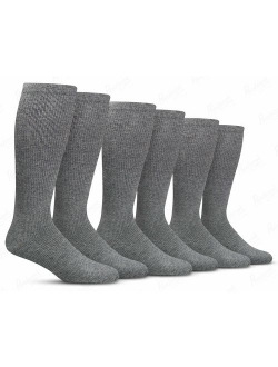 Men's Compression Socks (6-Pack) - Graduated Muscle Support - Athletic or Medical