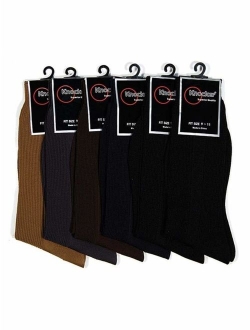 Knocker Mens Plain Dress Socks Black 12 Pairs (Many Colors Available)