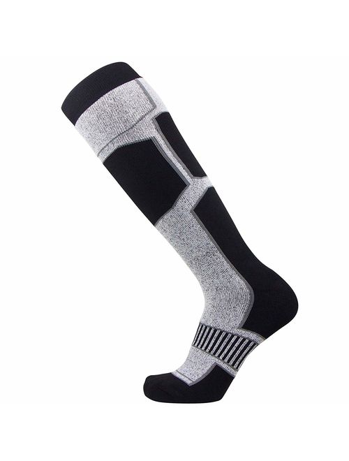 Pure Athlete Snowboard Socks for Men - Comfortable Warm Skiing Snowboarding Sock Women, Winter