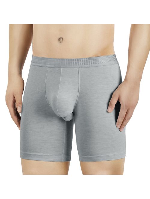 Separatec Men's 3 Pack Micro Modal Separate Pouches Comfort Fit Boxer Briefs