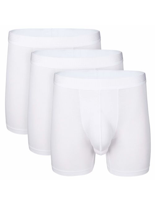 Separatec Men's 3 Pack Micro Modal Separate Pouches Comfort Fit Boxer Briefs