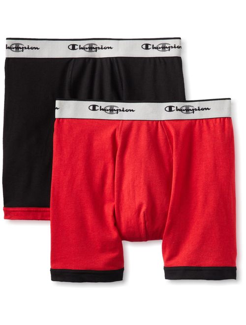 Champion Men's Performance Stretch Boxer Brief 2 Pk