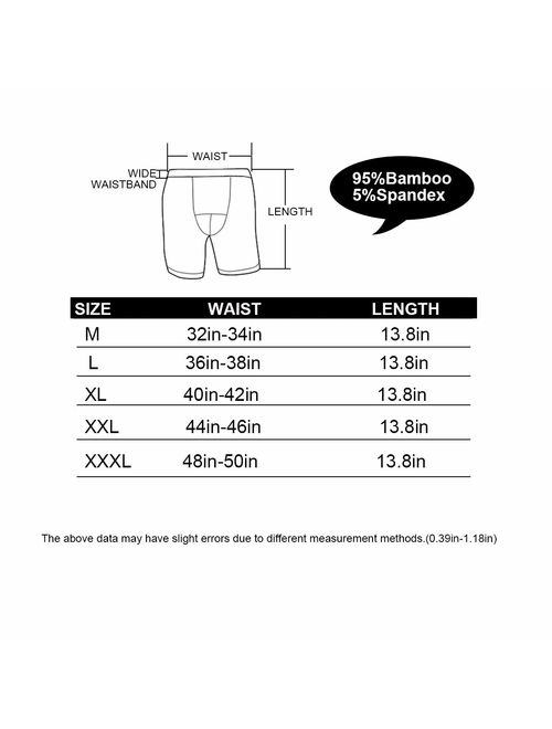 ZONBAILON Mens Underwear Athletic Lightweight Soft Boxer Briefs