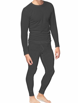 Place and Street Men's Cotton Thermal Underwear Set Shirt Pants Long Johns