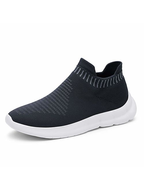 TIOSEBON Men's Casual Walking Shoes Knit Running Slip-on Balenciaga Look Sneakers