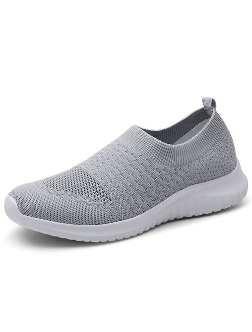 TIOSEBON Men's Casual Walking Shoes Knit Running Slip-on Balenciaga Look Sneakers