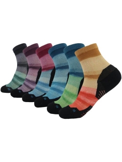 HUSO Unisex Digital Printed Athletic Quarter Running Socks 2,3,4,6,8,11 Pairs