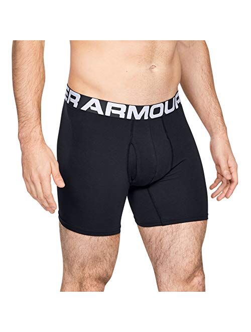 Under Armour Men's Charged Cotton 6-Inch Boxerjock 3-Pack