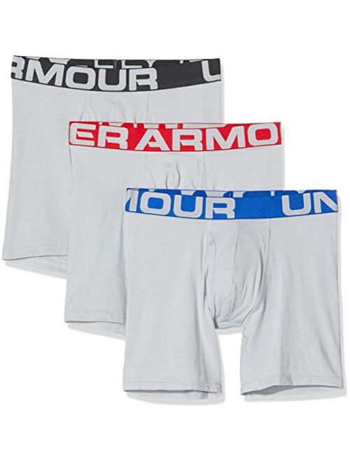 Under Armour Men's Charged Cotton 6-Inch Boxerjock 3-Pack