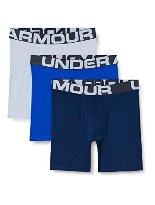 Under Armour Men's Charged Cotton 6-Inch Boxerjock 3-Pack