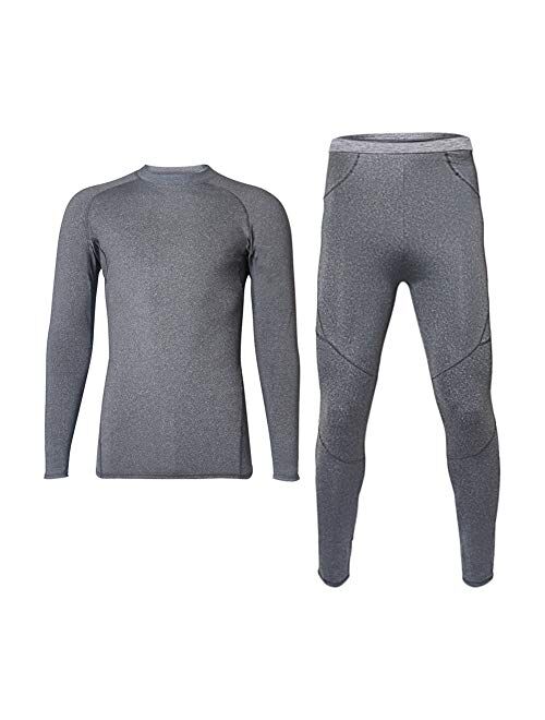 TAKIYA Thermal Underwear for Men Compression Winter Base Layer Warm Top Bottom Sets Ultra Soft Gear Sport Long Johns Set