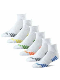 BERING Men's Athletic Ankle Compression Socks (6 Pack)