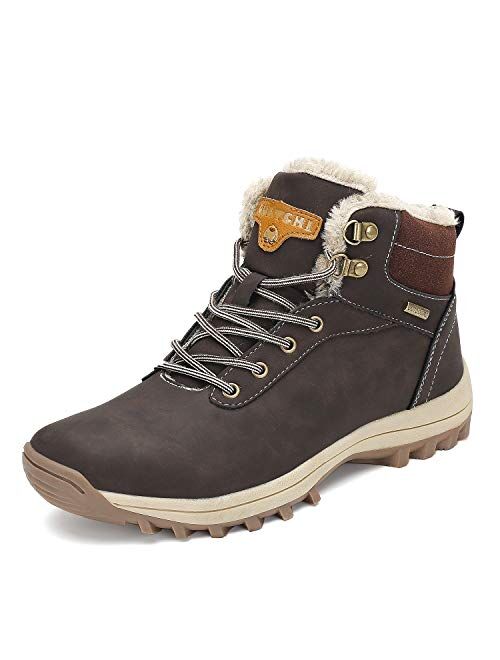 Buy Mishansha Mens Womens Winter Ankle Snow Hiking Boots Warm Water ...