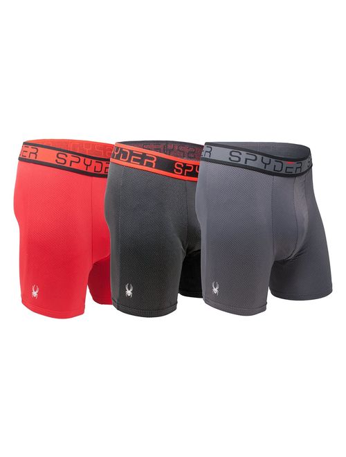 Spyder Mens 3 Pack Performance Boxer Briefs