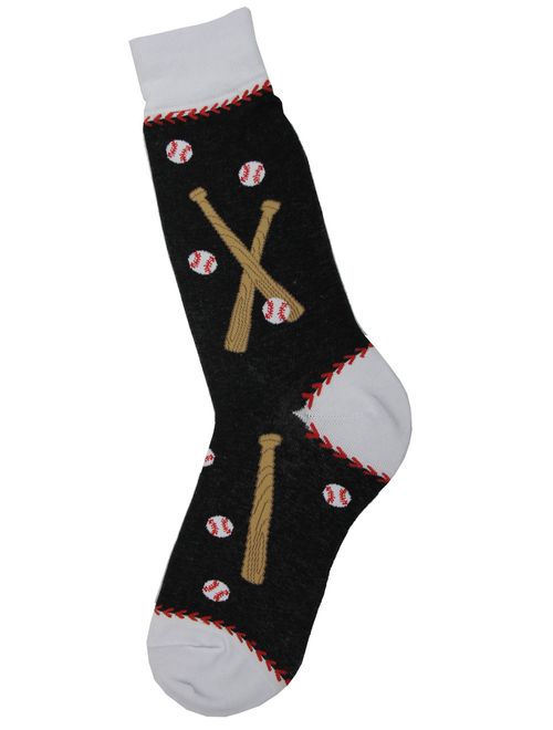 Foot Traffic, Men's Sports-Themed Socks, Fits Men's Shoe Sizes 7-12