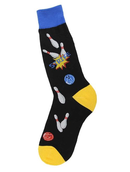 Foot Traffic, Men's Sports-Themed Socks, Fits Men's Shoe Sizes 7-12