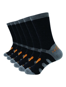 Enerwear 6P Pack Men's Merino Wool Cushion Outdoor Trail Socks