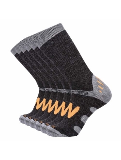 Enerwear 6P Pack Men's Merino Wool Cushion Outdoor Trail Socks