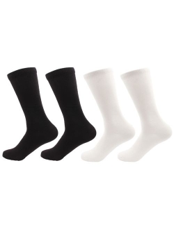 BambooMN Bamboo Socks - Men's Rayon from Bamboo Fiber Moisture Wicking Antibacterial Classic Casual Dress Socks