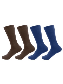 BambooMN Bamboo Socks - Men's Rayon from Bamboo Fiber Moisture Wicking Antibacterial Classic Casual Dress Socks