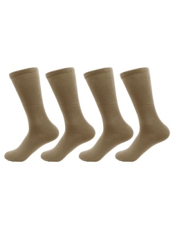 BambooMN Bamboo Socks - Men's Rayon from Bamboo Fiber Moisture Wicking Antibacterial Classic Casual Dress Socks